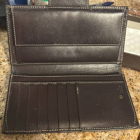 Gucci Tan and Brown GG Pattern Wallet - Picture 3 of 6